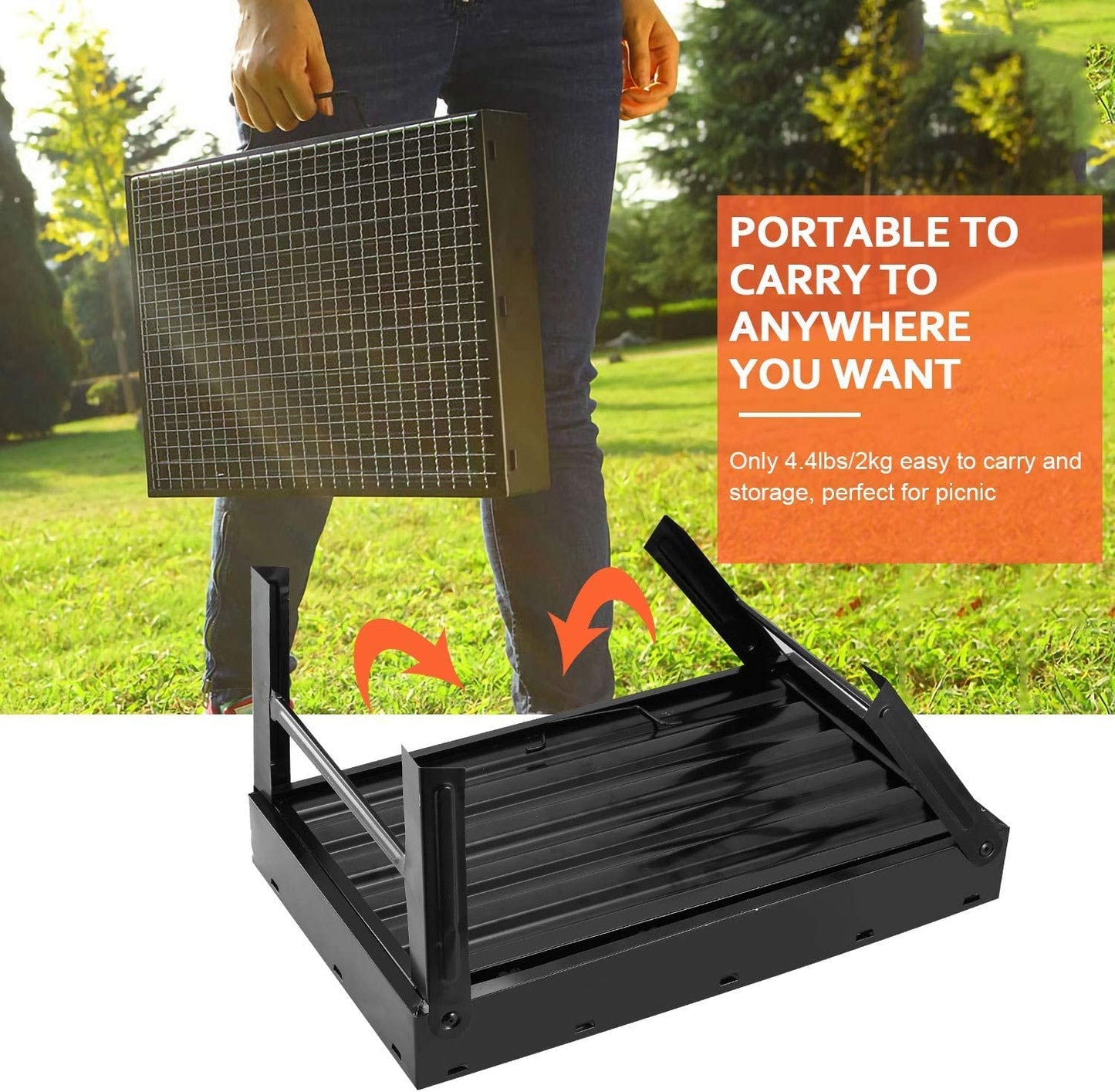 Buytrixa BBQ Grill Set With 3 Free Gifts