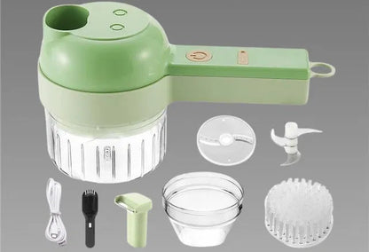 4 in 1 Portable Electric Vegetable Cutter Set